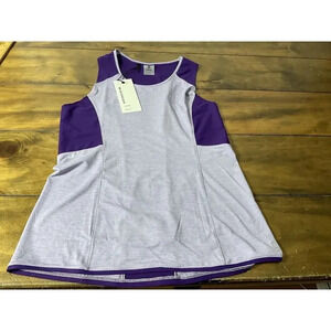 Second Skin Women’s Size Large Training Tank Top Wisteria/acai Purple NWT
